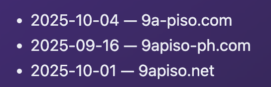 Examples of fake sites (reference image). Do not trust.